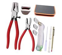 Le kit de coupe de lunettes multi-usages contient 3 pointes interchangeables et des accessoires en huile, un outil de coupe pour une épaisseur de 2 à 20 mm, un ensemble de pinces de biche ergonomiques