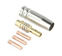 Le kit de pointes de contact de soudage MIG pour MB15 15AK comprend 5 pointes en cuivre 0 6/0 8/0 9/1 0/1 2 mm en option plus une buse de protection et un support de pointe (0,6)