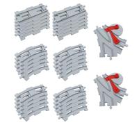 Le kit de Rails de 32 pièces Comprend des Rails Droits, des Voies courbées, des changements de Rail et des Accessoires, des Kits d'extension de Rail de Guidage, des Voies ferroviaires, des Trains