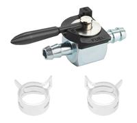 Le kit de rechange de vanne d'arrêt de gaz Inline de 6,35 mm contient 12 pinces, construction robuste pour installations industrielles, vannes d'arrêt de carburant en métal avec colliers de serrage