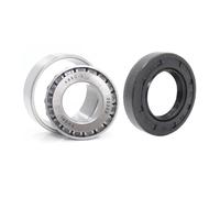 Le kit de roulements de moyeu de Roue de remorque de 25 mm d'essieux s'adapte à 30205 roulements et Joint TC 30x52x10mm Compatible avec des modèles similaires