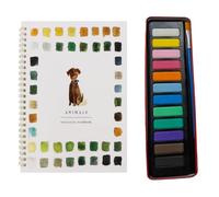 Le Kit Déconnexion Créative Cahier de peinture à l'aquarelle pour débutants,Scènes nature faciles,Facile d'utilisation pour adulte et ado