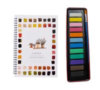 Le Kit Déconnexion Créative Cahier de peinture à l'aquarelle pour débutants,Scènes nature faciles,Facile d'utilisation pour adulte et ado
