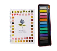 Le Kit Déconnexion Créative Cahier de peinture à l'aquarelle pour débutants,Scènes nature faciles,Facile d'utilisation pour adulte et ado