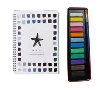Le Kit Déconnexion Créative Cahier de peinture à l'aquarelle pour débutants,Scènes nature faciles,Facile d'utilisation pour adulte et ado