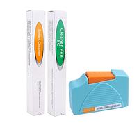 Le kit d'outils de nettoyage pour fibre optique comprend 1 stylo de nettoyage de 2,5 mm pour connecteur SC/ST/FC, 1 stylo de nettoyage pour connecteur LC/MU de 1,25 mm et 1 boîte de nettoyage pour les visages d'extrémité FC & SC & LC