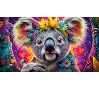 Le Koala Puzzle 1000 pièces Educa Jouet en Bois Divertissement créatif De l'art Décoration Jeu éduKatzeif Challenge Toy pour Adultes & Enfants des 14 Ans 38x26cm/1000pcs