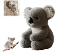 Le Koaly - Guérison émotionnelle à la demande,Jouet en peluche Koalas Confort douillet,Câlin respirant Koala pour soulager le stress, Soutien émotionnel | Des câlins douillets pour tous les âges,Gris