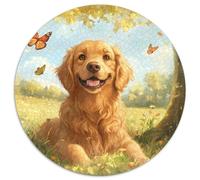 Le Labrador Retriever 1000 Pieces Jigsaw Puzzles for Adults Educhational Games Stress Relieving Entertainment Cultivate The Spirit of Teamwork for Family Decorations 1000pcs (67.5x67.5cm)