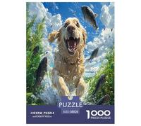 Le Labrador Retriever Puzzle 1000 Pièces Educa Jouet en Bois Cadeau Unique DécoRation Intérieure Jeu Éduchatif Challenge Toy Adultes Et Enfants À Partir De 14 Ans 38x26cm/1000pcs