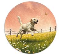 Le Labrador Retriever Puzzle pour Adultes 1000 Pièce Chien de Compagnie Mignon Qualité Supérieure Défi Jouets Jeu pour Toute La Famille Cadeaux pour Femmes 1000pcs (67.5x67.5cm)