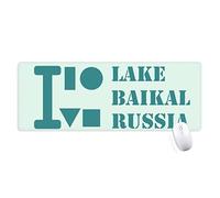 le lac baïkal en russie tapis de souris large cousues bords mat étendu game bureau