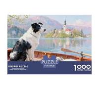 Le lac Bled, Slovénie Puzzle en Bois Imperméable DIY Puzzles De 1000 Pièces pour Adultes Cadeaux Défi Et Casse-tête Jeux De Stimulants
