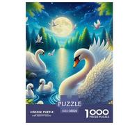 Le Lac de Lune Puzzle 1000 Pièces Educa Cadeau Unique De l'art De La Décoration Guérir la tranquillité Jeu Éducatif Challenge Toy Adultes & Enfants des 14 Ans 38x26cm/1000pcs