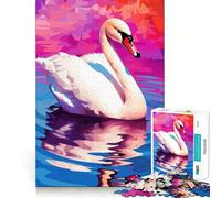 Le Lac des cygnes Symphonie Puzzle de 1000 pièces pour Adolescents Jeu de réflexion Découpe de précision pour Les fêtes 38x52cm