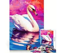 Le Lac des cygnes Symphonie Puzzle de 1000 pièces pour Adolescents Jeu de réflexion Découpe de précision pour Les fêtes 38x52cm