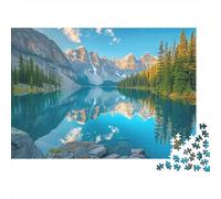 Le lac en été Puzzle 1000 Pièces en Carton De Qualité Supérieure, Grand Puzzle défi en Solitaire pour La Décoration Murale DIY, pour Les Femmes, Cadeaux pour Les Hommes 70x50cm/1000pcs