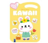 Le lapin paques / kawaii colle et colorie