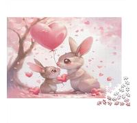 Le Lapin Puzzle pour Adultes Puzzle De 1000 Pièces Puzzle De 1000 Pièces pour Adultes Puzzle Durable pour Adultes Idéal pour Les Amateurs De Puzzles 1000pcs (75x50cm)