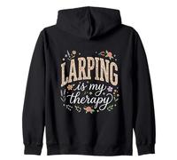 Le LARPPING est ma thérapie Florale bohème Sweat à Capuche