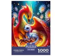 Le Le Dragon des Ailes Puzzle 1000 Pieces Cadeau Unique Le Pouvoir mystérieux Jeu Éducatif Défi Jouet À De Qualité Supérieure Peinture Art pour Adultes Et Enfants 38x26cm/1000pcs