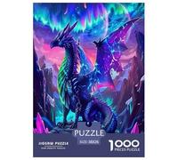 Le Le Dragon des Ailes Puzzle 1000 Pièces Cadeau Unique Le Pouvoir mystérieux Jeu Éducatif Défi Jouet À De Qualité Supérieure Peinture Art pour Adultes Enfants 38x26cm/1000pcs