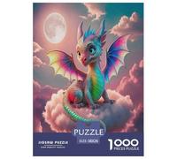 Le Le Dragon des Ailes Puzzle 1000 Pièces Educa Cadeau Unique De l'art De La Décoration Le Pouvoir mystérieux Jeu Éducatif Challenge Toy pour Adultes Et Enfants À Partir De 12 Ans 38x26cm/1000pcs