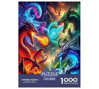 Le Le Dragon des Ailes Puzzle 1000 Pièces Educa Divertissement Créatif Décoration Intérieure Le Pouvoir mystérieux Jeu Éducatif Challenge Toy Adultes Et Enfants À Partir De 14 Ans 38x26cm/1000pcs