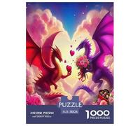 Le Le Dragon des Ailes Puzzles 1000 Pièces Cadeau Unique Le Pouvoir mystérieux Jeu Éducatif Challenge Toy À De Qualité Supérieure Peinture Art pour Adultes Enfants 38x26cm/1000pcs