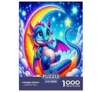 Le Le Dragon des Ailes Puzzles 1000 Pièces Cadeau Unique Le Pouvoir mystérieux Jeu Éducatif Défi Jouet À De Qualité Supérieure Peinture Art pour Adultes Et Enfants À Partir De 12 Ans 38x26cm/1000pcs