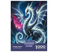 Le Le Dragon des Ailes Puzzles 1000 Pièces Unique Le Pouvoir mystérieux Jeu Éducatif Challenge Toy À De Qualité Supérieure Peinture Art pour Adultes Et Enfants À Partir De 12 Ans 38x26cm/1000pcs