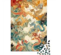 Le Le Dragon Puzzle Adulte 1000 Pièces Artisanat Cadeau Famille Puzzle Classique 3D Puzzles Cadeau Unique Décoration Intérieure 1000pcs (75x50cm)