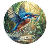 Le Le KingPoissonser 1000 Pièce Jigsaw Puzzles Jeux Éduchatifs Créatif Jigsaw Circulaire Jeu De Défi Unique pour Cadeaux De Voyage, Présent 1000pcs (67.5x67.5cm)