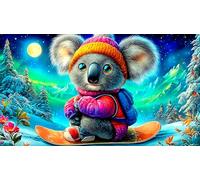Le Le Koala Puzzle 1000 pièces Cadeau Unique Jeu éduchatif Challenge Toy de qualité supérieure Peinture Art pour Adultes et Enfants 75x50cm/1000pcs