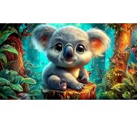 Le Le Koala Puzzles 1000 Pieces Cadeau Unique Jeu éduchatif défi Jouet de qualité supérieure Peinture Art pour Adultes et Enfants 75x50cm/1000pcs