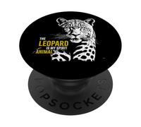 Le léopard est mon animal spirituel PopSockets PopGrip Adhésif