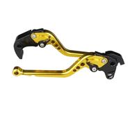 le Levier d'embrayage Levier de frein et d'embrayage 3D CNC réglable pour moto TZR 50 2005, accessoires et poignées(Long Gold)