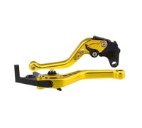 le Levier d'embrayage Levier de frein et d'embrayage réglable en aluminium pour moto Pour Aprilia RS125 RS 125 2006-2010 2007 2008 2009, poignée réglable(Short Gold)