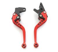 le Levier d'embrayage Poignée de levier de frein et d'embrayage réglable pour moto Aprilia RX125 2022(147mm Red)