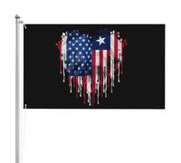 Le Libéria Et L'Amérique Ont Des Cœurs Libériens Drapeaux Imprimé Drapeau De Jardin Éclatantes Bannière 90X150Cm Pour Vacances Événement Toutes Les Saisons