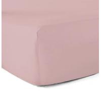 Le linge de Jules Drap-Housse 100% Coton 57 Fils - Rose Poudré - 80 x 200 cm - Bonnet 30 cm