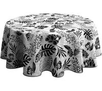 Le Linge de Jules Nappe Anti-Taches Alba - Ronde 160 cm, Imprimé Floral