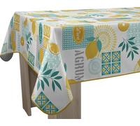 Le Linge de Jules Nappe Anti-Taches Citron - Rectangle 150 x 350 cm, Jaune