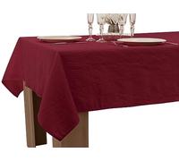 Le linge de Jules Nappe Anti-Taches Froissée Bordeaux - 150 x 300 cm