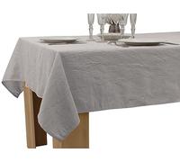Le linge de Jules Nappe Anti-Taches Froissée Gris Perle - 150 x 300 cm