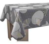 Le linge de Jules Nappe Anti-Taches Kobe Gris - Rectangle 150 x 300 cm