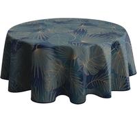 Le linge de Jules Nappe Anti-Taches Olinda Bleu - Ovale 150 x 240 cm