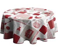 Le linge de Jules Nappe Anti-Taches Poulette - Ronde 160 cm