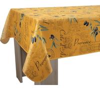 Le Linge de Jules Nappe Anti-Taches Provence Jaune - Rectangle 150 x 300 cm