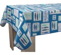 Le linge de Jules Nappe Anti-Taches Sardine - Rectangle 150 x 350 cm